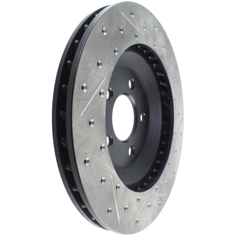 StopTech 94-04 Ford Mustang SVT Cobra Slotted & Drilled Sport Front Right Brake Rotor