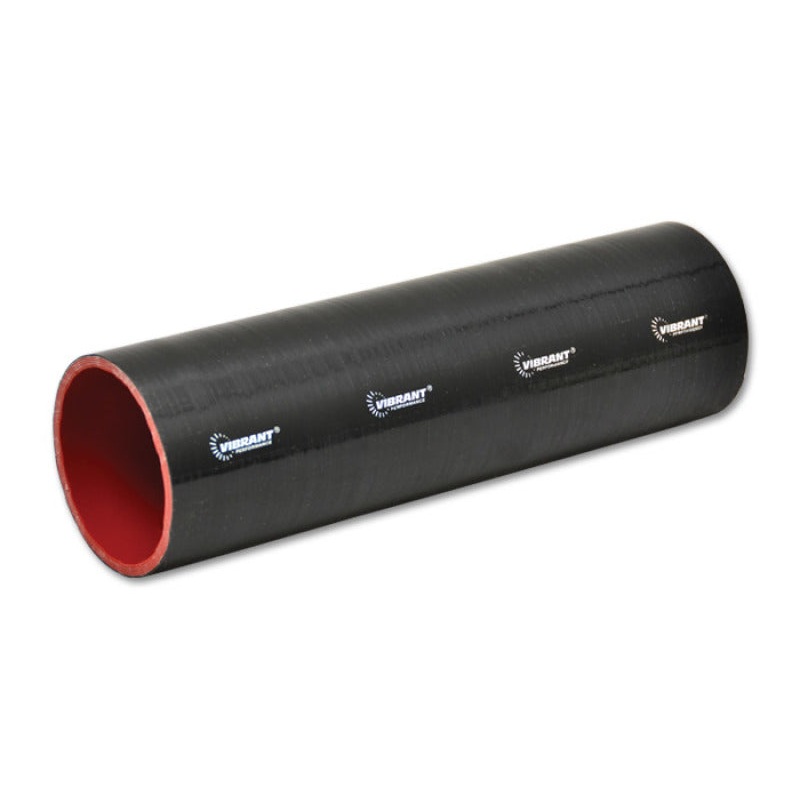 Vibrant Silicone Straight Hose Coupler 0.625in ID x 12.00in Long – Gloss Black