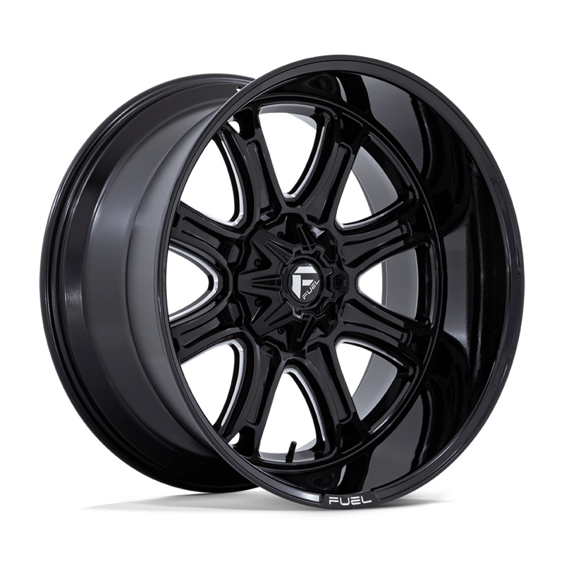 Fuel Wheels Darkstar 20″ 8×180 Gloss Black Milled