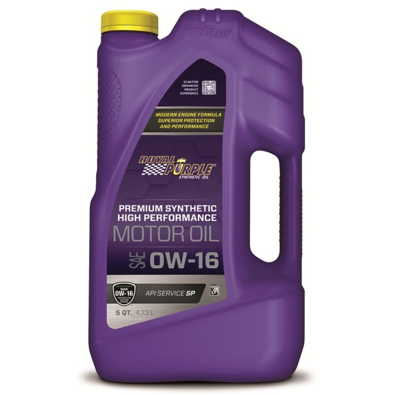 High Performance 0W-16 Ultra-Low Viscosity Motor Oil – 5 Quart (Case of 3) by Royal Purple