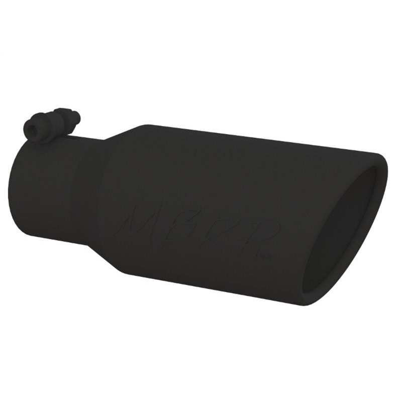 MBRP Universal Angled Rolled End Tip 4in OD / 2-3/4in Inlet / 10in Length – Black