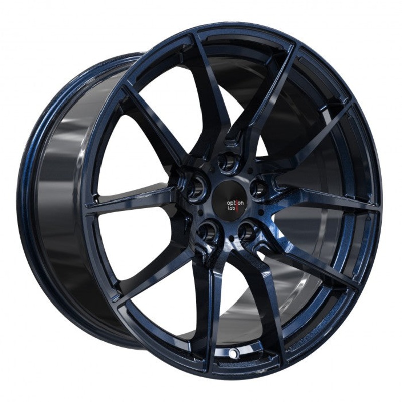 Option Lab R716 18×9.5 5×100 +35 Midnight Blue Wheel – Universal