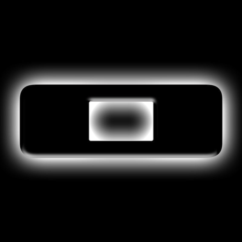 ORACLE Lighting Universal Illuminated LED Letter Badges – Matte Blk Surface Finish – O