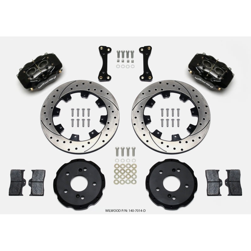 Wilwood Forged Dynalite Front Hat Kit 12.19in Drilled 02-06 Acura RSX-5 Lug