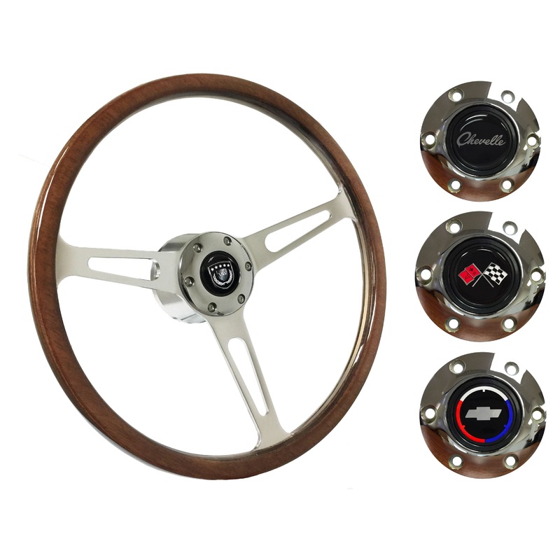 1969-77 Chevelle Steering Wheel Kit | Deluxe Walnut Wood | ST3554