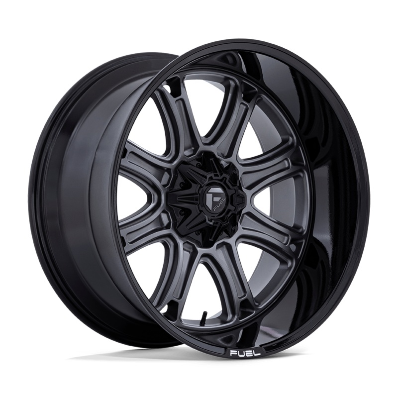 Fuel Wheels Darkstar 20″ 8×180 Matte Gunmetal With Black Lip